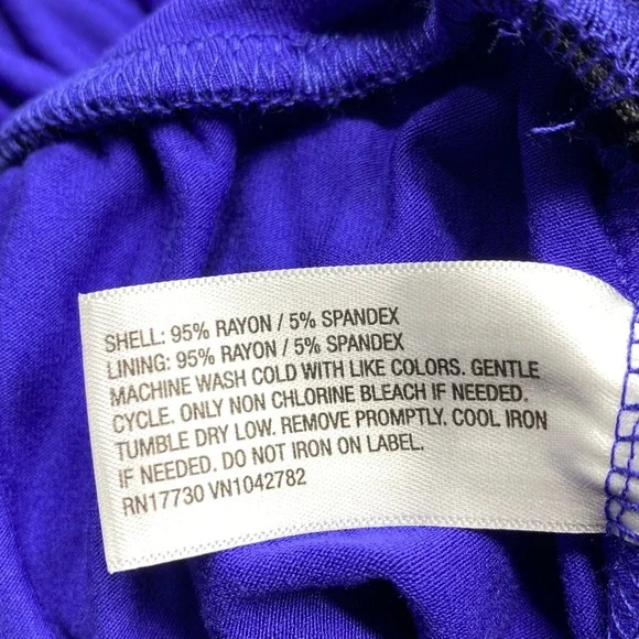 Ava & Viv Womens Purple Smocked Wide Leg Jumpsuit Plus Size 2X - Picture 15 of 16